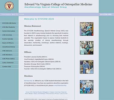 Edward Via Virginia College of Osteopathic Medicine ~ Anesthesiology Special Interest Group