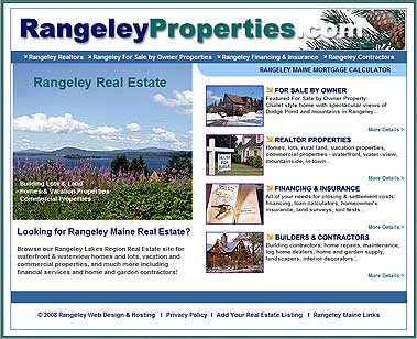 Rangeley Lakes Region Real Estate, Realtors, and For Sale by Owner Properties