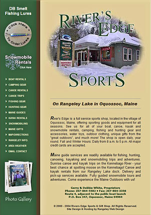 Rivers Edge Sports Shop in Oquossoc, Maine