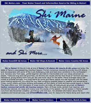Maine Downhill & Cross Country Skiing